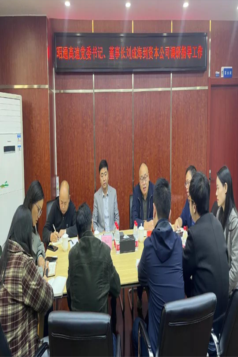 刘成海到资本公司调研指导工作