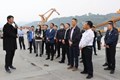 交通部综合规划司副司长苏杰一行到水富港调研